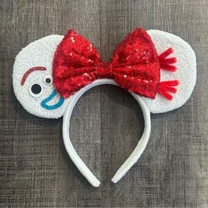 New Sequin Toy Story Forky Inspired Mouse Ears & Bow Headband